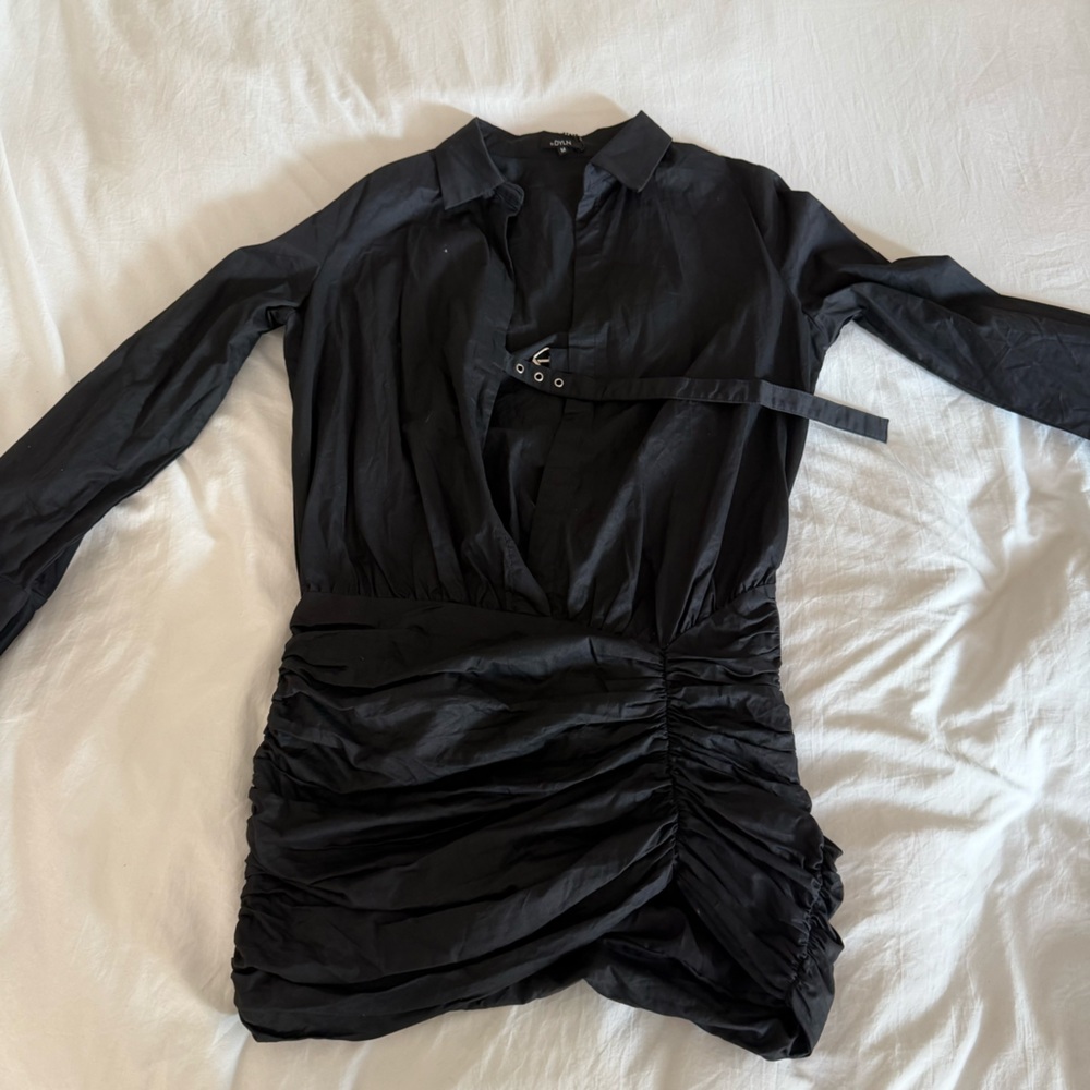 Elegant Black Long Sleeve Dress